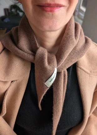 100% Wool Triangle Scarf in Chocolate Brown | Schal | Dreiecktuch, marque: Wolle, état: Neuf sans étiquette, 20,00 €, 21,70 € Protection acheteurs incluse