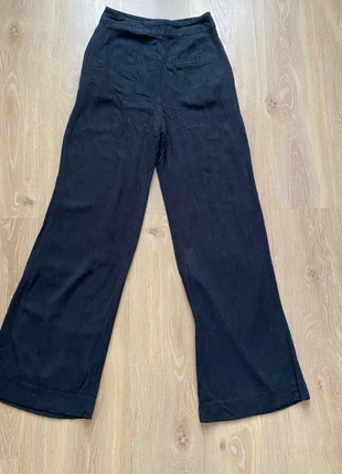 Pantalon femme jambes larges noir en lin Asos taille 34, brand: ASOS, condition: Very good, size: XS / 34 / 6, €8.00, €9.10 includes Buyer Protection