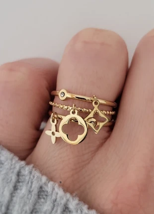 Bague acier inoxydable doré ajustable, marca: Boutique Parisienne, estado: Muito bom, tamanho: Ajustável, €9.00, €10.15 inclui Proteção do Comprador Pro