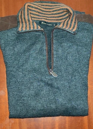 Maglioncino quarter zip uomo Bruno Leoni, merk: Bruno Leoni, staat: Heel goed, maat: S, € 5,00, € 5,95 inclusief Kopersbescherming