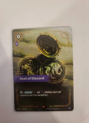 Seal of discord Riftbound, brand: League of Legends, condition: Like new, €20.00, €21.70 includes Buyer Protection