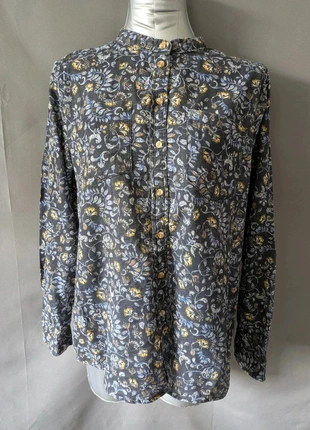 Chemise femme Creeks noire à motifs fleuris coton viscose taille 40, brand: Creeks, condition: Good, size: L / 40 / 12, €8.00, €9.10 includes Buyer Protection