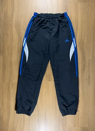 Vintage Adidas Trackpant Jogging Noir bandes bleues blanches Taille S, merk: adidas, staat: Heel goed, maat: S, € 22,90, € 24,75 inclusief Kopersbescherming