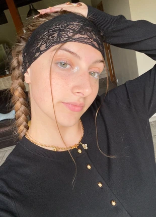 Bandeau en dentelle noire, marque: Fait Main, état: Neuf avec étiquette, 4,50 €, 5,43 € Protection acheteurs incluse