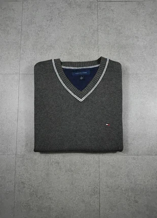 Pull - Sans Manches - Gris - Tommy Hilfiger - 100% coton - Taille Xl - 52, marke: Tommy Hilfiger, zustand: Sehr gut, größe: XL, 15,00 €, 16,45 € inklusive Vinted-Käuferschutz
