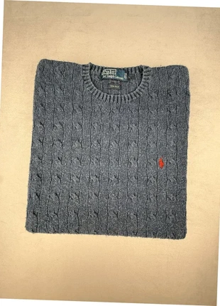 ralph lauren pull torsadé bleu gris col rond logo bordeaux 100% soie homme taille L “695”, brand: Ralph Lauren, condition: Very good, size: L, €64.00, €67.90 includes Buyer Protection Pro