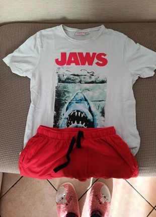 Pigiama maniche corte S, brand: JAWS, condizioni: Ottime, taglia: S, €8.00, €9.10 include la Protezione acquisti