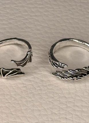 Duo de bagues Argentées Ajustable Unisexe, marque: CHROME, état: Neuf avec étiquette, taille: Ajustable, 14,99 €, 16,44 € Protection acheteurs incluse