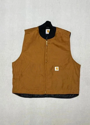 🌟Vintage Carhartt Sandstone Brown Work Vest With Logo Patch 🌟, marca: Carhartt, estado: Muito bom, tamanho: M, €68.00, €72.10 inclui Proteção do Comprador