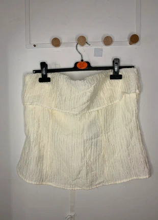 Textured Cream Top, brand: PrettyLittleThing, condition: New with tags, size: XL / 42 / 14, €4.99, €5.94 includes Buyer Protection