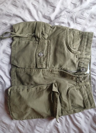 Bershka green cargo mini skirt, brand: Bershka, condition: New without tags, size: XS / 34 / 6, €15.00, €16.45 includes Buyer Protection