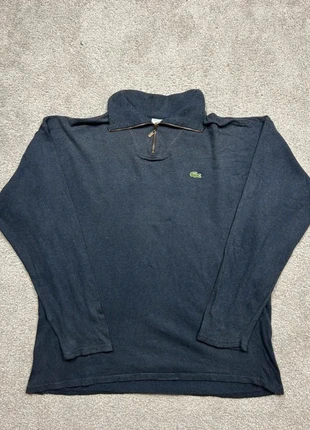 Pull col camionneur en coton Lacoste vintage | Taille XL Hommes | Bleu marine logo brodé, marca: Lacoste, estado: Muy bueno, tamaño: XL, 26,00 €, 28,00 € Protección al comprador Pro incluida