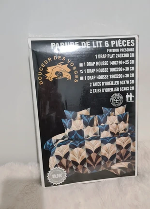 Remarquable parure de lit neuve, marque: douceur des vosges, état: Neuf avec étiquette, taille: Double (155-190 cm x 200-220 cm), 25,00 €, 26,95 € Protection acheteurs (Pro) incluse