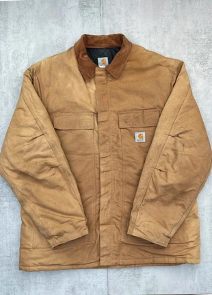 CH05 - Carhartt Detroit Arctic Jacket Rare Vintage 90’ Workwear Ruined Style Retro Camel Beige, marque: Carhartt, état: Bon état, taille: XL, 74,99 €, 79,44 € Protection acheteurs (Pro) incluse