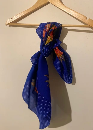 Foulard pour cheveux femme bleu à fleur, marque: Vintage Chic, état: Très bon état, 8,00 €, 9,10 € Protection acheteurs incluse