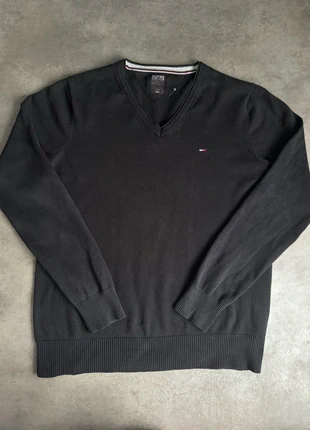 Pull classique noir col V Tommy Hilfiger taille XL coton, marca: Tommy Hilfiger, estado: Muito bom, tamanho: XL, €15.00, €16.45 inclui Proteção do Comprador