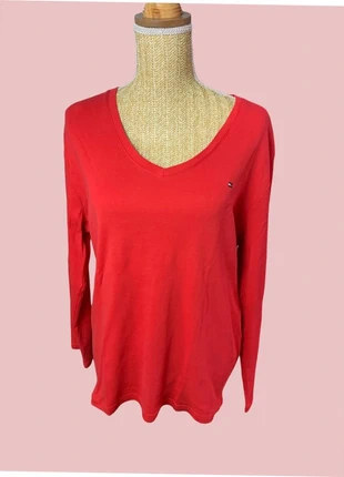 T-shirt a manches longues col V Tommy Hilfiger femme - taille XXL, brand: Tommy Hilfiger, condition: Very good, size: XXL / 44 / 16, €15.00, €16.45 includes Buyer Protection Pro