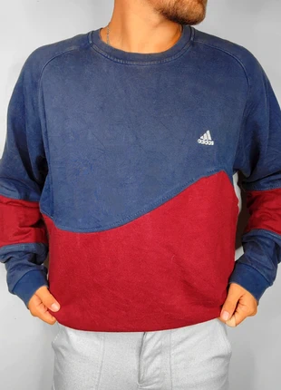 Pull rework vintage bleu marine rouge bordeaux adidas T.XL, marque: adidas, état: Très bon état, taille: XL, 15,00 €, 16,45 € Protection acheteurs (Pro) incluse