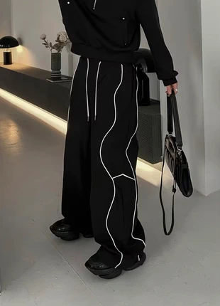 Pantalon cargo noir oversize unisexe - style y2k - streetwear, marque: y2k, état: Très bon état, taille: M, 33,90 €, 36,30 € Protection acheteurs incluse