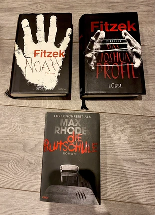3 Sebastian Fitzek Bücher Das Joshua Profil gebunden, Die Blutschule, Noah gebunden, condition: Very good, €9.00, €10.15 includes Buyer Protection