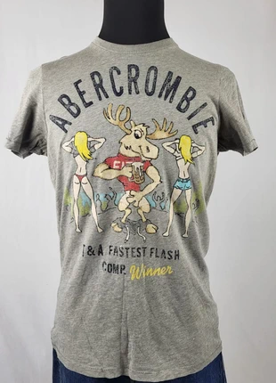 T-shirt Abercrombie & Fitch vintage gris Muscle Fit print graphique rare années 2000 homme S, marca: Abercrombie & Fitch, estado: Muy bueno, tamaño: S, 19,00 €, 20,65 € Protección al comprador Pro incluida