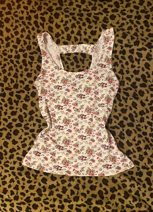 Coquette Lolita y2k floral tank top, brand: COQUETTE, condition: Very good, size: XS / 34 / 6, €7.00, €8.05 includes Buyer Protection