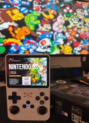 Console portable Gameboy R36S 15000 jeux 64 Go Bleu et blanc, marque: Gameboy, état: Neuf sans étiquette, 40,00 €, 42,70 € Protection acheteurs incluse