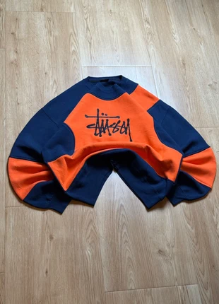 Sweat-Shirt Stüssy Vintage Logo Brodé Rework | Orange / Bleu Marine | Taille XL, marque: Stüssy, état: Très bon état, taille: XL, 39,90 €, 42,60 € Protection acheteurs incluse
