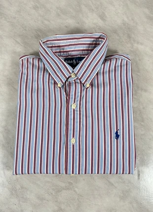 Chemise Ralph Lauren Blake Oxford rayée bleu/bordeaux taille XL homme Code 367, brand: Ralph Lauren, condition: Good, size: XL, €18.00, €19.60 includes Buyer Protection Pro