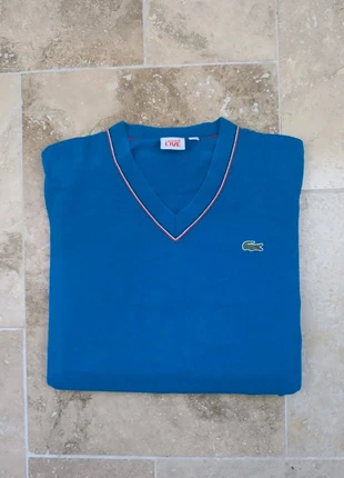 Pull col V Lacoste homme M bleu avec logo, marque: Lacoste, état: Très bon état, taille: M, 29,99 €, 32,19 € Protection acheteurs (Pro) incluse