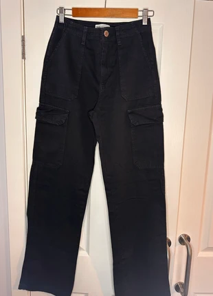Zara woman’s black cargo trousers with multi pockets. Size 8, brand: Zara, condition: Very good, size: S / UK 8-10, £8.00, £9.10 includes Buyer Protection