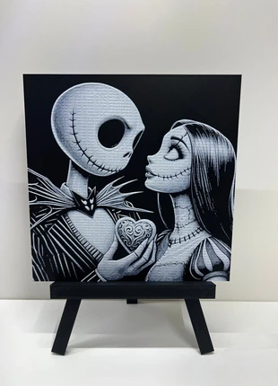 Tableau en relief Disney L'étrange Noël de M. Jack (Jack & Sally), brand: Disney, condition: New without tags, €8.00, €9.10 includes Buyer Protection Pro