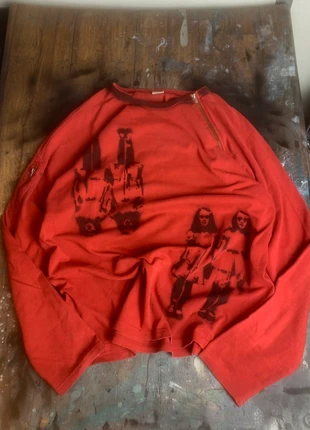 Longsleeve Neckzipper Opium Japan Y2K style avant-garde Red/Black XL, marque: Opium, état: Bon état, taille: XL, 27,00 €, 29,05 € Protection acheteurs incluse