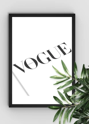 Affiche encadrée Vogue Noir & Blanc - design, marca: Vogue, estado: Novo com etiquetas, €7.00, €8.05 inclui Proteção do Comprador