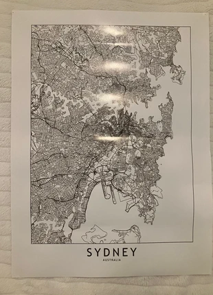 Grande affiche décorative ville de Sydney, marque: Redbubble, état: Très bon état, 3,00 €, 3,85 € Protection acheteurs incluse
