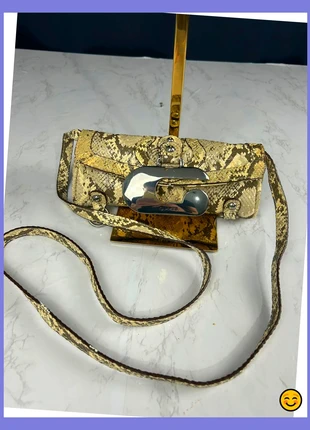 Sac a bandoulière Guess vintage Y2K année 2000 style python serpent crème et beige, brand: GUESS, condition: Very good, €70.00, €74.20 includes Buyer Protection Pro