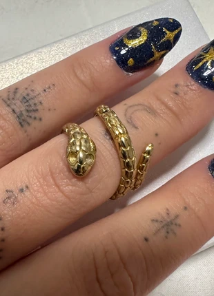 Anillo serpiente ajustable de acero inoxidable, marque: maremia shop, état: Très bon état, taille: Ajustable, 6,50 €, 7,53 € Protection acheteurs incluse