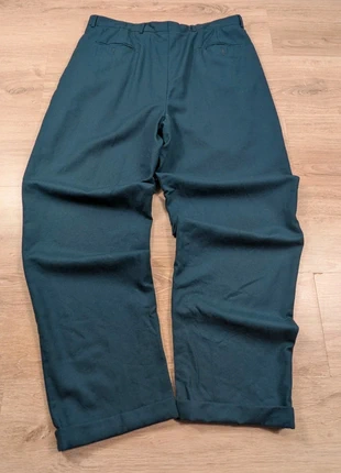 Pantalon large bleu pétrole foncé large en laine taille L ample, marque: Vintage Dressing, état: Très bon état, taille: L, 16,00 €, 17,50 € Protection acheteurs (Pro) incluse