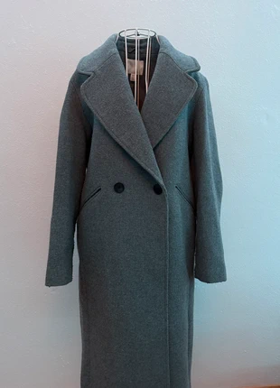 Grauer Mantel, merk: H&M, staat: Heel goed, maat: XS / 34 / 6, € 40,00, € 42,70 inclusief Kopersbescherming