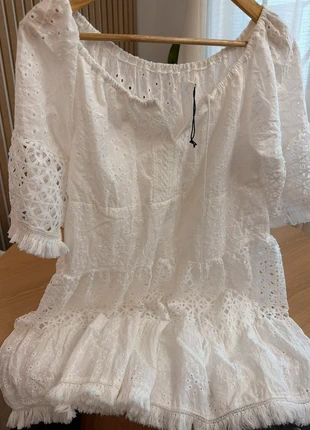 Robe blanche broderie anglaise – bohème chic – été, état: Très bon état, taille: XL / 42 / 14, 10,00 €, 11,20 € Protection acheteurs incluse