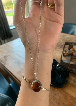 Vintage glas in lood ketting, merk: Vintage Chic, staat: Heel goed, € 10,00, € 11,20 inclusief Kopersbescherming