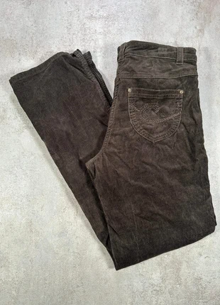 Pantalon Vintage En Velours Côtelé / Corduroy Cecilia gris foncé texturé taille 40, brand: Vintage Dressing, condition: Very good, size: W30, €14.00, €15.40 includes Buyer Protection Pro