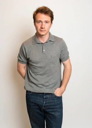 #939 Polo Suitsupply gris lin coton taille L, marke: Suitsupply, zustand: Sehr gut, größe: L, 34,00 €, 36,40 € beinhaltet Vinted-Käuferschutz Pro