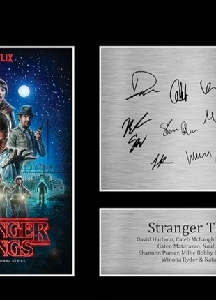 Stampa commemorativa strenger things autografata, marque: Netflix, état: Neuf sans étiquette, 7,00 €, 8,05 € Protection acheteurs incluse