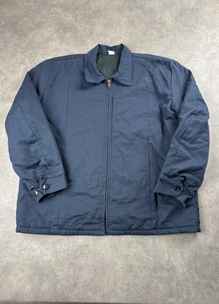 Veste vintage harrington workwear rembourrée taille XL homme regular bleu marine - JAC0753, marca: WORKWEAR, estado: Muito bom, tamanho: XL, €20.00, €21.70 inclui Proteção do Comprador Pro