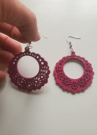 Boucles d'oreilles en bois, bohême 🌸🌸, état: Très bon état, 2,30 €, 3,12 € Protection acheteurs incluse