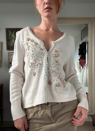 Vintage Wool Cashmere Cardigan, merk: Vintage Dressing, staat: Heel goed, maat: L / 40 / 12, € 20,00, € 21,70 inclusief Kopersbescherming Pro