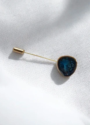 Broche épingle longue galet en céramique originalité style unique élégance, brand: Fabrication Artisanale, condizioni: Ottime, €3.00, €3.85 include la Protezione acquisti Pro
