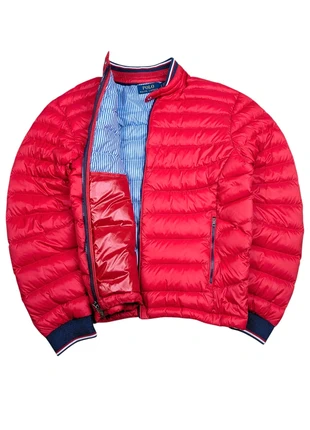 Doudoune Ralph Lauren rouge col bomber taille S, marca: Ralph Lauren, estado: Muito bom, tamanho: S, €55.00, €58.45 inclui Proteção do Comprador