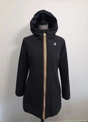Manteau long parka rembourré réversible K-way Sophie Warm double noir bleu taille S 🔥, merk: K-Way, staat: Heel goed, maat: S / 36 / 8, € 219,00, € 230,65 inclusief Kopersbescherming Pro